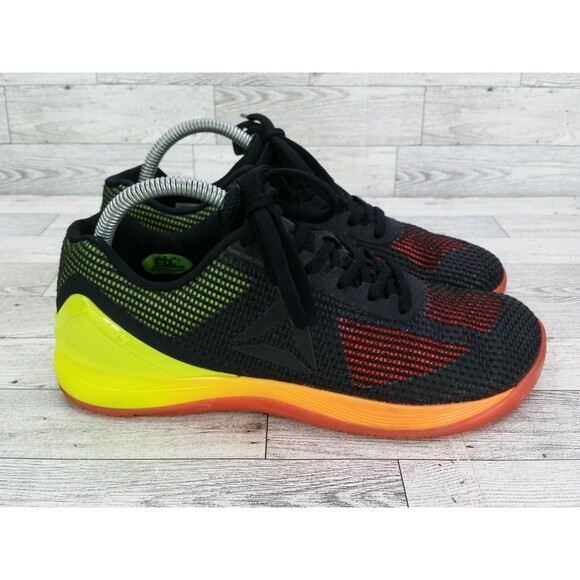 Reebok Crossfit Nano 7 Training Sneakers 116314647 Women's Size 8.5 Neon Black - Picture 1 of 13